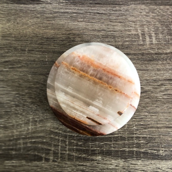 Vtg Carved Onyx Candle Holder - Picture 6 of 13